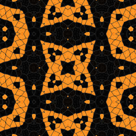 Pattern mosaic kaleidoscopic seamless generated texture, ornament, fragile, fractal, material,...