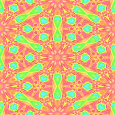 Pattern mosaic kaleidoscopic seamless generated texture, ornament, fragile, fractal, material,...