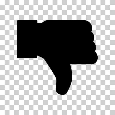 Thumb down icon, like finger vector illustration sign, business social web button.のイラスト素材