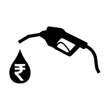 Gas station icon, nozzle isolated logo vector, pump gasoline design, oil power energy symbol.のイラスト素材