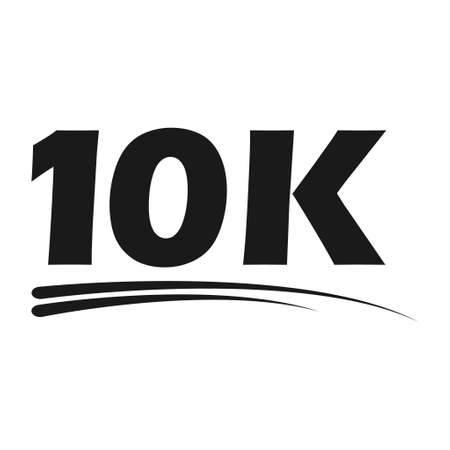 Congratulation number lettering, 1k celebrate follower icon, web online post vector illustration.のイラスト素材