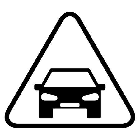 Car icon isolated on white background. Automobile symbol, vector concept. Automotive sign, web shapeのイラスト素材