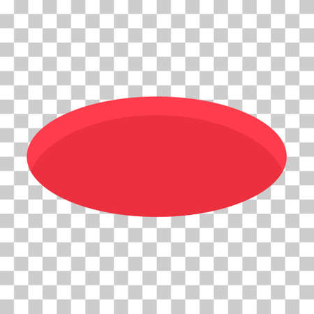 red hole design icon, circle web flat object, golf deep sign vector illustration.のイラスト素材
