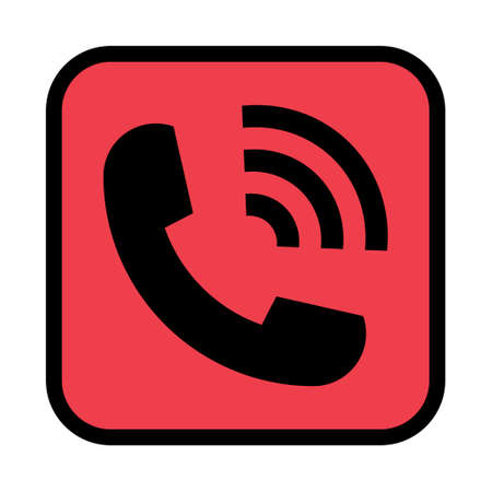 Mobile telephone symbol, smartphone icon button, chat web internet communication vector illustration.のイラスト素材