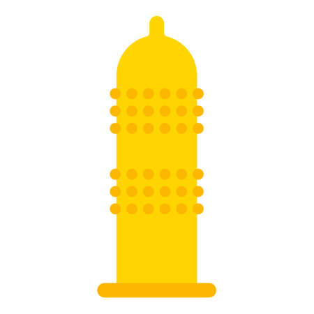 Condom icon, health protection rubber symbol, prevention web sign design vector illustration.のイラスト素材