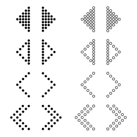 Set of Swipe up internet button, online web design arrow move icon, vector illustration.のイラスト素材