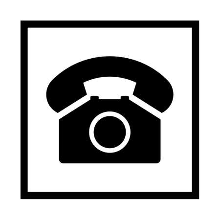 Mobile telephone symbol, smartphone icon button, chat web internet communication vector illustration.のイラスト素材