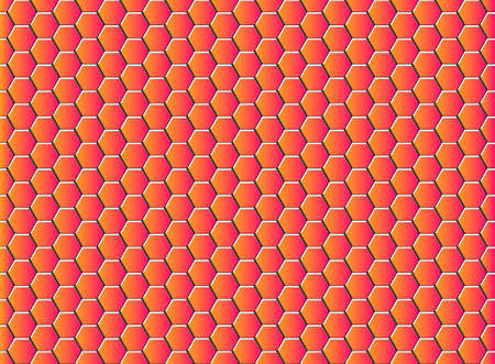 Hexagon geometric background, honeycomb decorative pattern, design texture vector illustration.