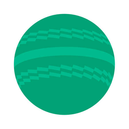 Cricket ball icon, equipment element closeup design, sport object vector illustration.のイラスト素材