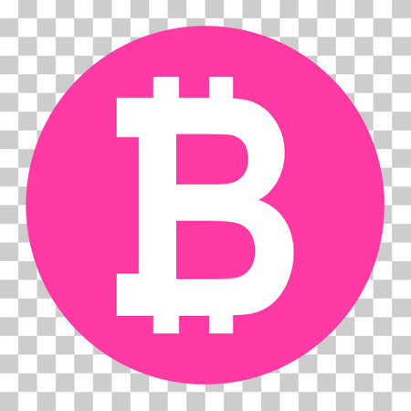 Bitcoin web coin, internet electronic crypto design symbol, digital pay vector illustration.のイラスト素材