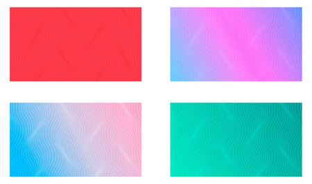 Set of Halftone abstract background design, modern geometric texture, vector illustration pattern.のイラスト素材