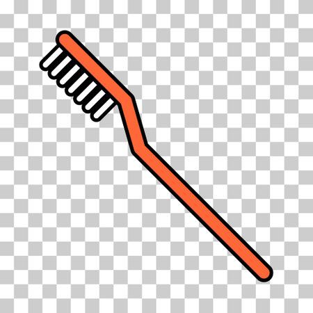 Tooth brush care icon, dental hygiene web sign, health medicine vector illustration.のイラスト素材