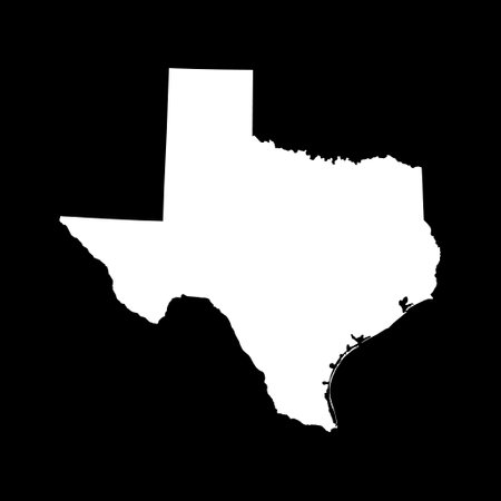 Texas map shape, united states of america. Flat concept icon symbol vector illustration.のイラスト素材