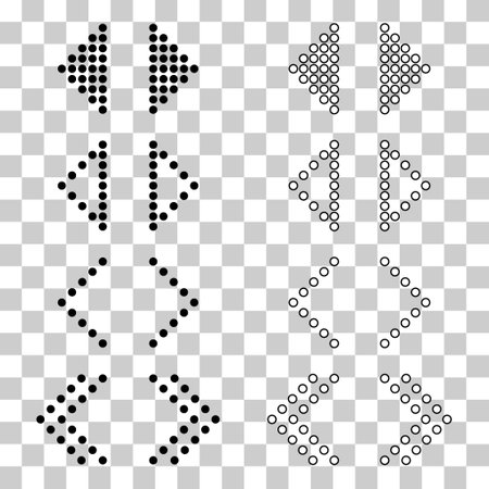 Set of Swipe up internet button, online web design arrow move icon, vector illustration.のイラスト素材