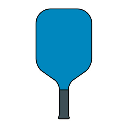 Pickleball racket sport, indoor paddle icon, web flat symbol vector illustration.のイラスト素材