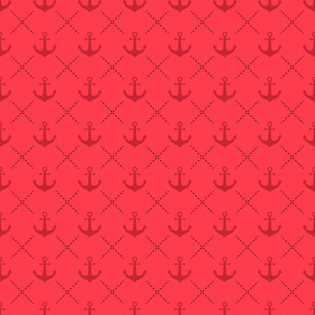 Set of Anchor marine old icon, ship security object element, vector illustration design web.のイラスト素材