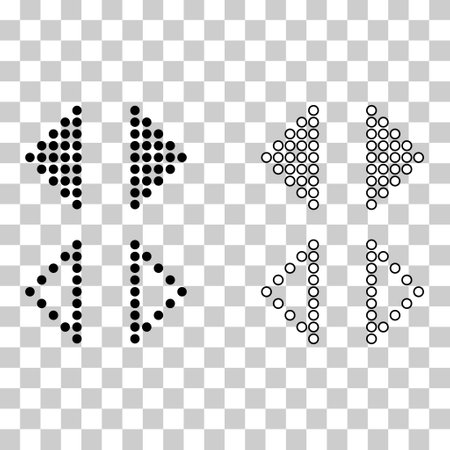 Set of Swipe up internet button, online web design arrow move icon, vector illustration.のイラスト素材