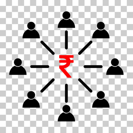 Employee engagement make money vector icon, person flat web symbol design vector illustration.のイラスト素材