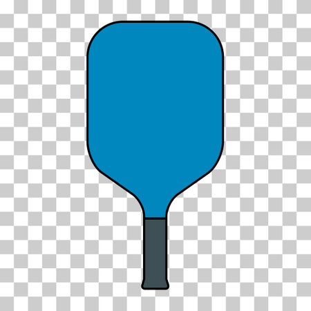 Pickleball racket sport, indoor paddle icon, web flat symbol vector illustration.のイラスト素材