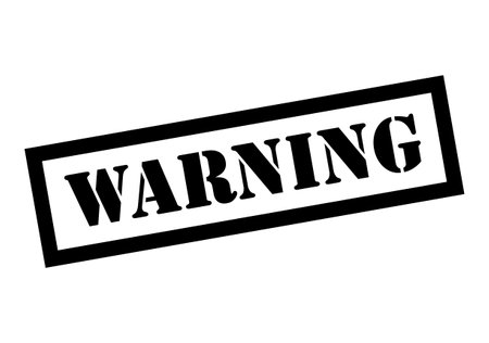 Warning stamp symbol, label sticker sign button, text banner vector illustration.のイラスト素材