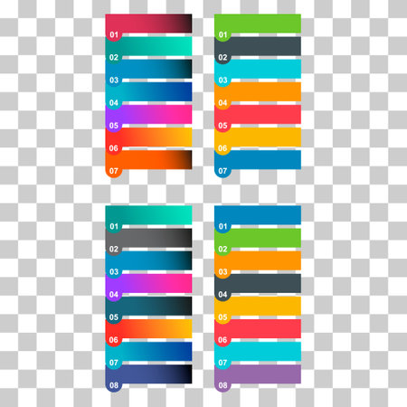 Set of infographic vertical diagram, business information design, chart vector illustration.のイラスト素材