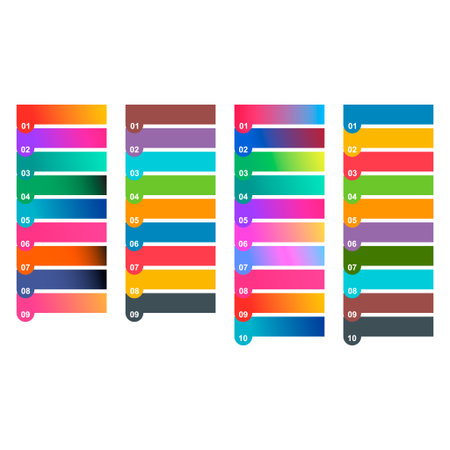 Set of infographic vertical diagram, business information design, chart vector illustration.のイラスト素材