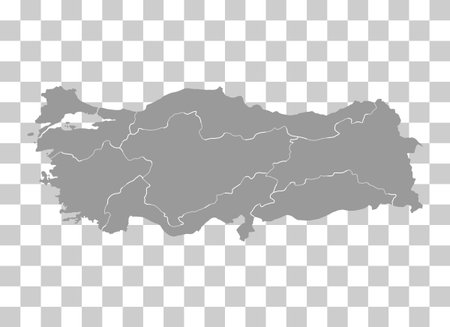 Turkey map symbol shape, travel web flat concept icon symbol vector illustration.のイラスト素材