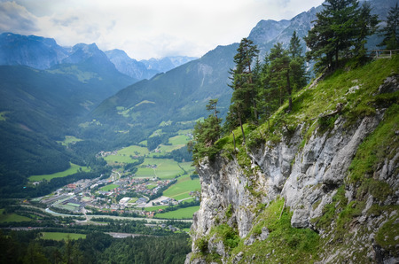 Landscape of Austrian village Tenneckの写真素材
