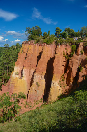 Roussillon is famous for the rich deposits of ochre pigments found in the clay near the village