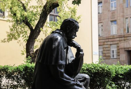 Taras Shevchenko monument on Sevcsenko square in Budapest, Hungaryの写真素材