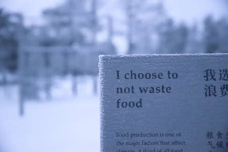 Environmental installation in Ranua zoo, Finlandの写真素材