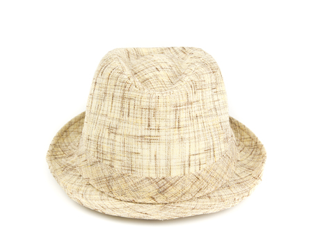 Vintage hat isolated on white backgroundの写真素材