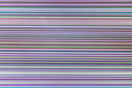 Device monitor digital failure. Screen noise in the form of colored stripes. Large size macro photo....