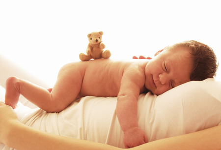 a one cute newborn little baby