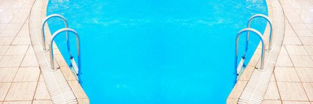 a steps in a water pool