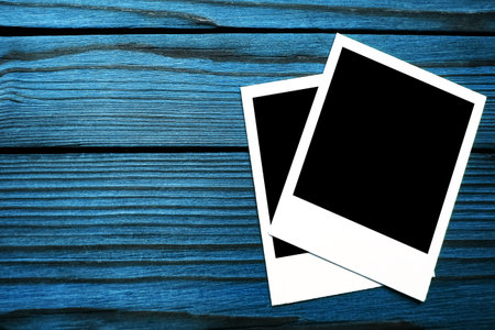 Photo album nostalgia photography on a wooden background