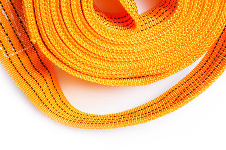 rope tow rope for cars on a white background