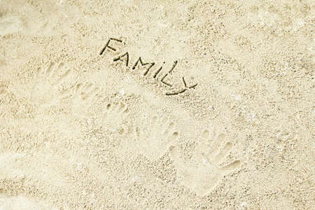 beautiful pattern on the sea sand on nature background