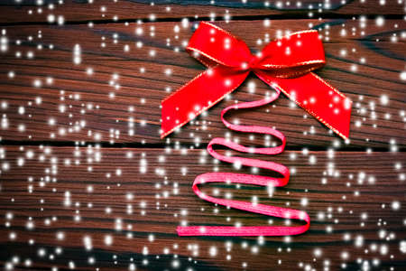 Christmas tree made of paper backgroundの写真素材