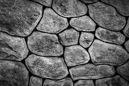 stone wall on nature backgroundの写真素材