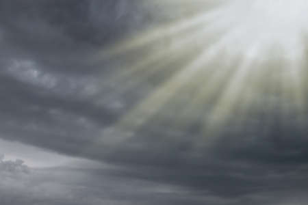 Fantastic soft white clouds against blue sky