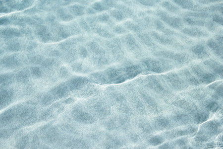 background a transparent waves of turquoise sea on summer