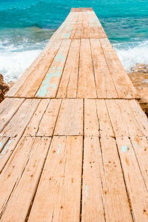 beautiful marina on nature shore of the sea backgroundの写真素材