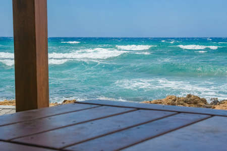 beautiful path in the sea on a nature backgroundの写真素材