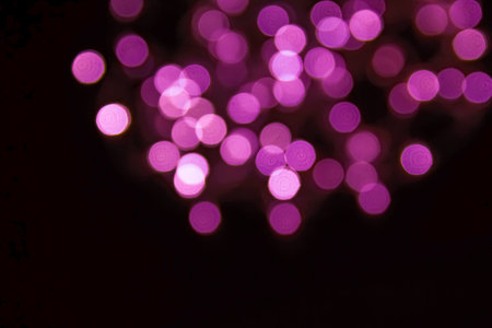 christmas light bulb new year garland backgroundの写真素材