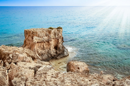 beautiful beach in the natureの写真素材