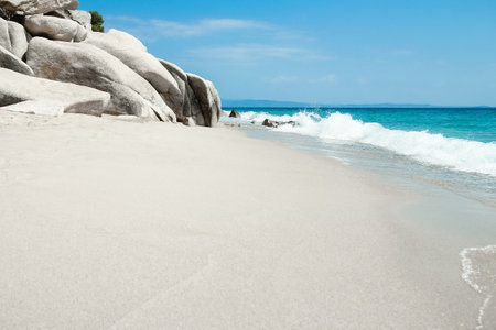 Beach near the sea in nature recreation vacation journey backgroundの写真素材