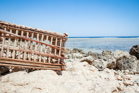 Beautiful seashore vacation on nature landscape backgroundの写真素材