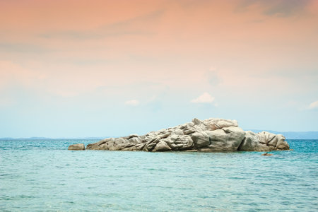 beautiful nature by the sea on nature in the park backgroundの写真素材