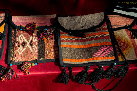 Traditional handbag as handcrafts embroidery souvenirs